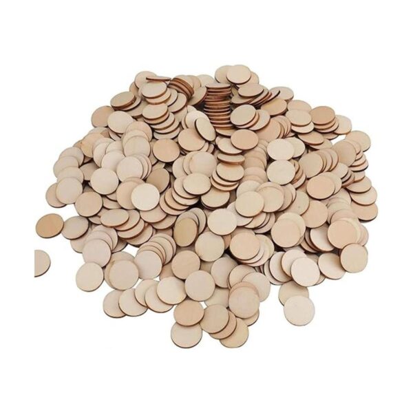 Foraineam 400 piezas de 1.0 in de madera sin terminar_3