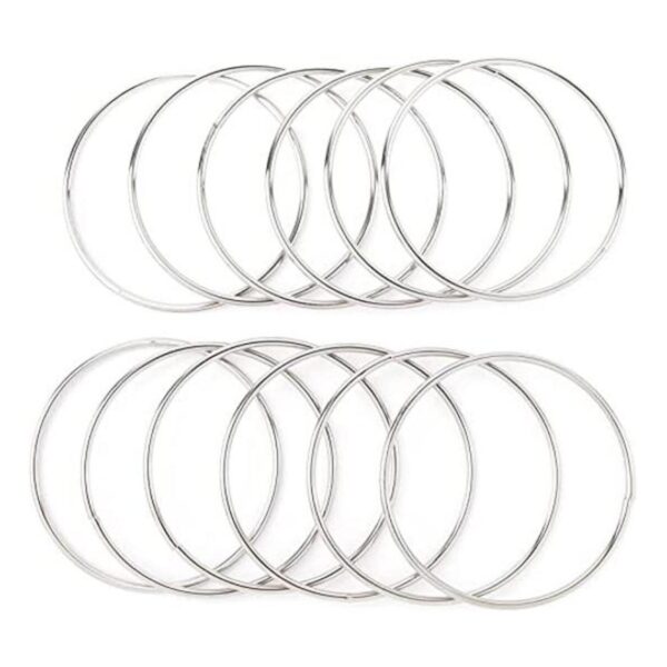 Framendino Paquete de 12 anillos de macramé de 3_1