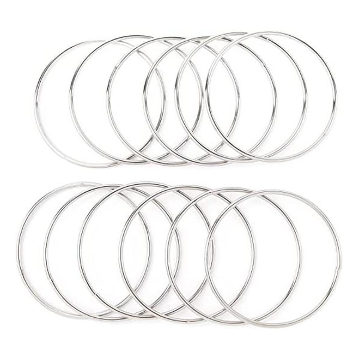 Framendino Paquete de 12 anillos de macramé de 3