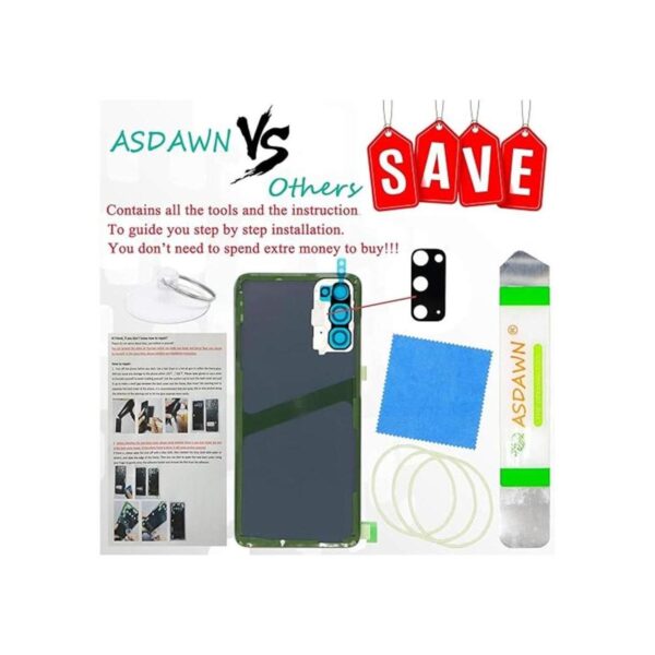 Funda de repuesto para Galaxy S20 con panel trasero de_2