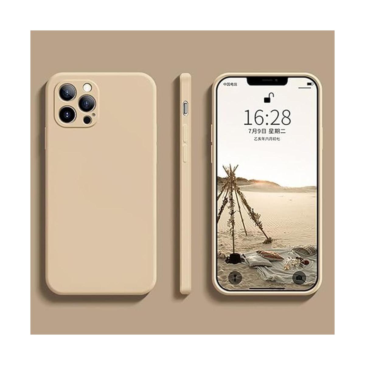 Funda de silicona líquida compatible con iPhone 12 Pro Max