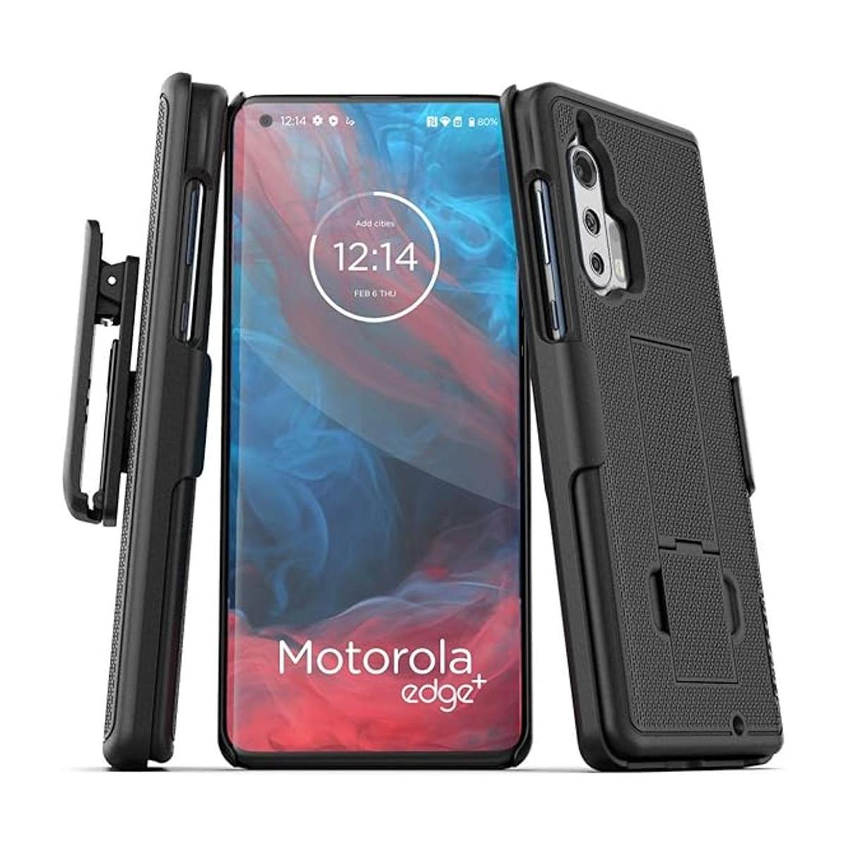 Funda para Motorola Edge Plus con clip para cinturón 2020