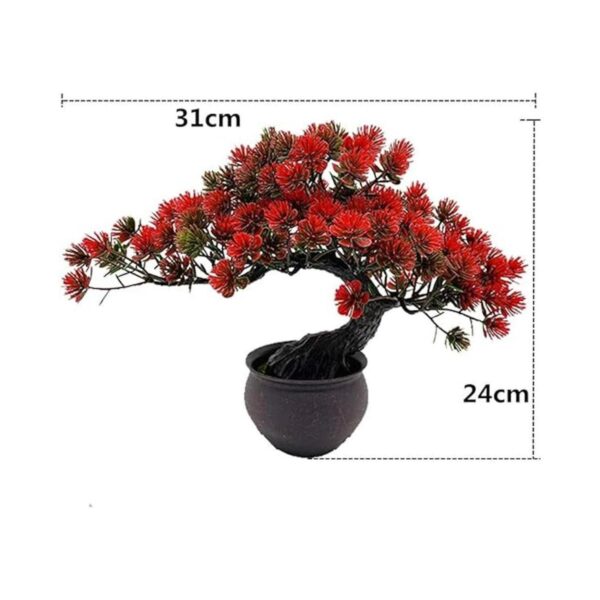 Fycooler Plantas artificiales bonsái enebro artificial en