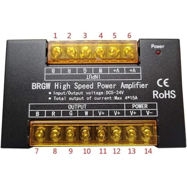 GLC RGBWRGB alta velocidad amplificador de potencia 40A_5