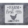 GSS Designs Farm Fresh Eggs Stencil 12.0 x 12.0 in Farm_1