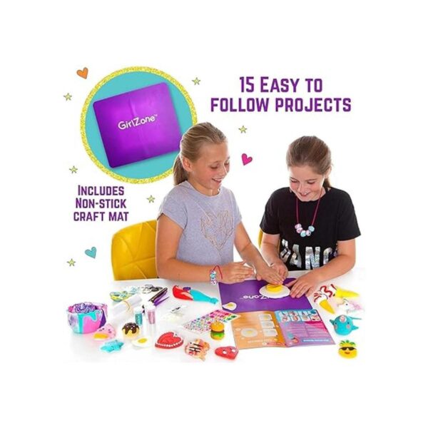 GirlZone Air Dry Clay Ultimate Craft Kit de más de 100_3