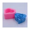 Great Mold Moldes de vela de rosas 3D en forma de corazón
