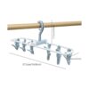 Groupcow Percha de viaje portátil plegable para colgar de