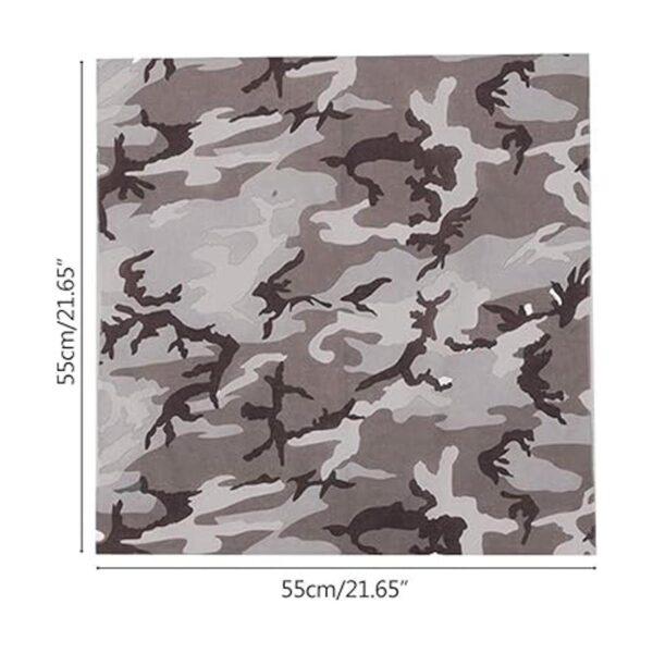 HANGNUO Juego de 9 bandanas de camuflaje de algodón para_4