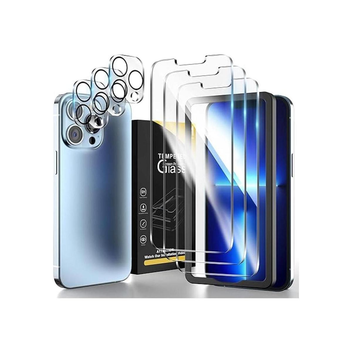 HATOSHI Paquete de 3 protectores de pantalla de vidrio