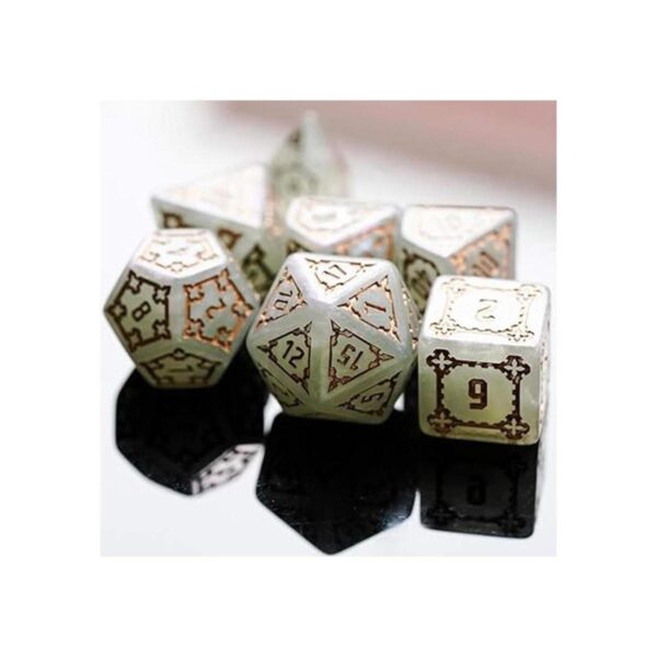HDdais Juego de 7 dados de 25 mm DND gigantes con caja_2