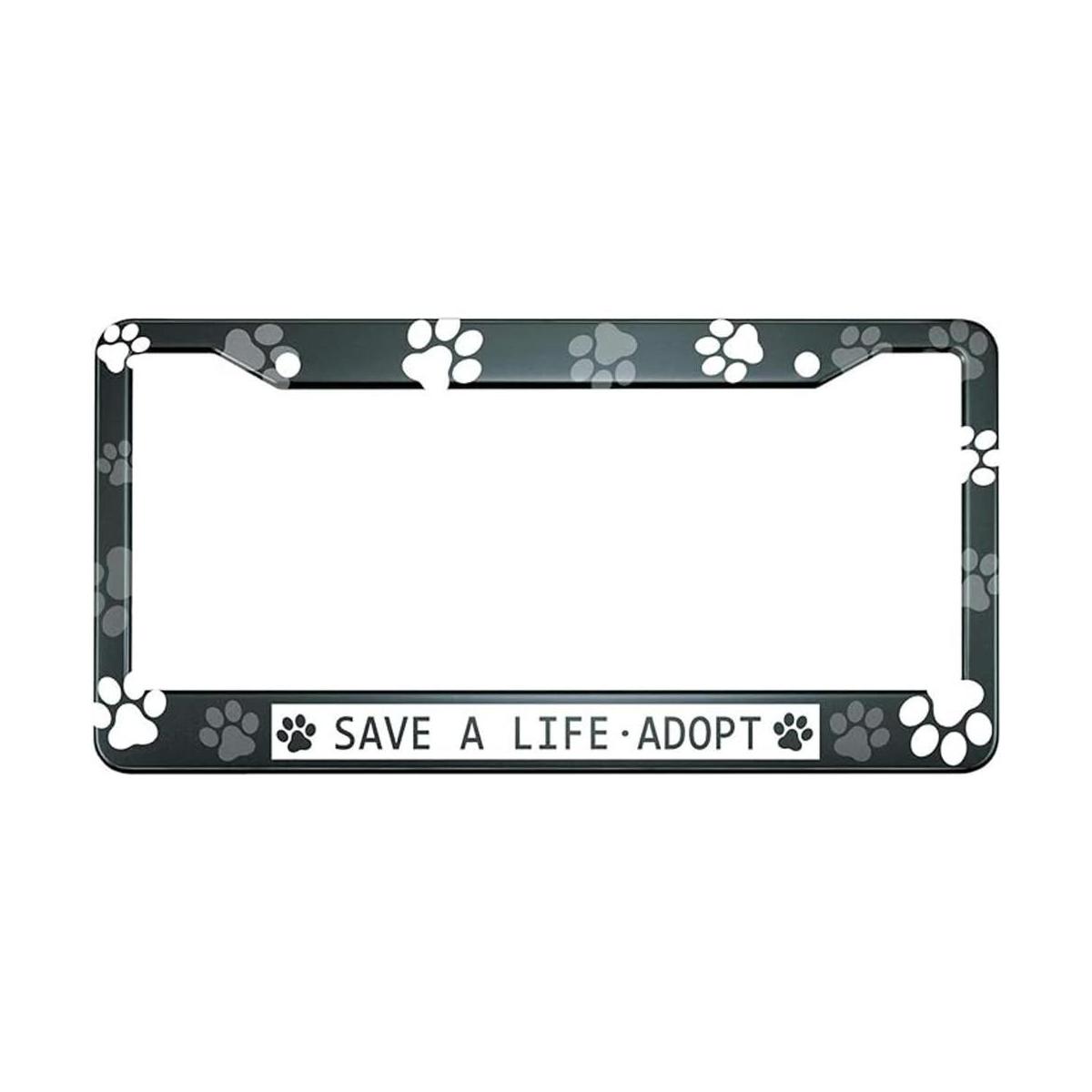 HOSNYE Save A Life Adopt Marco de placa de matrícula en