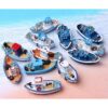 HYSTYLE 6 piezas de estilo mediterráneo en miniatura para