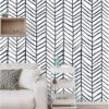 HaokHome 960202 Modern Stripe Peel and Stick Wallpaper for_3