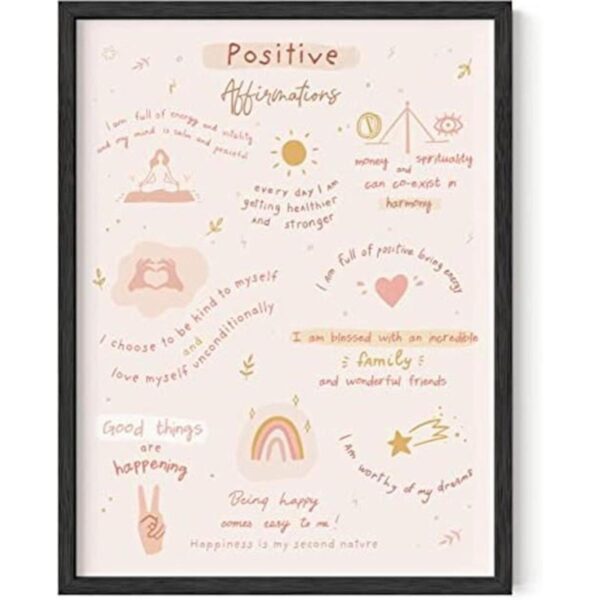 Haus and Hues Decoración de pared con citas positivas de_1