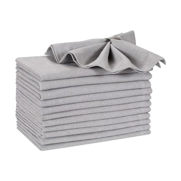 Hausattire Juego de 12 servilletas de tela 18 x 18_1