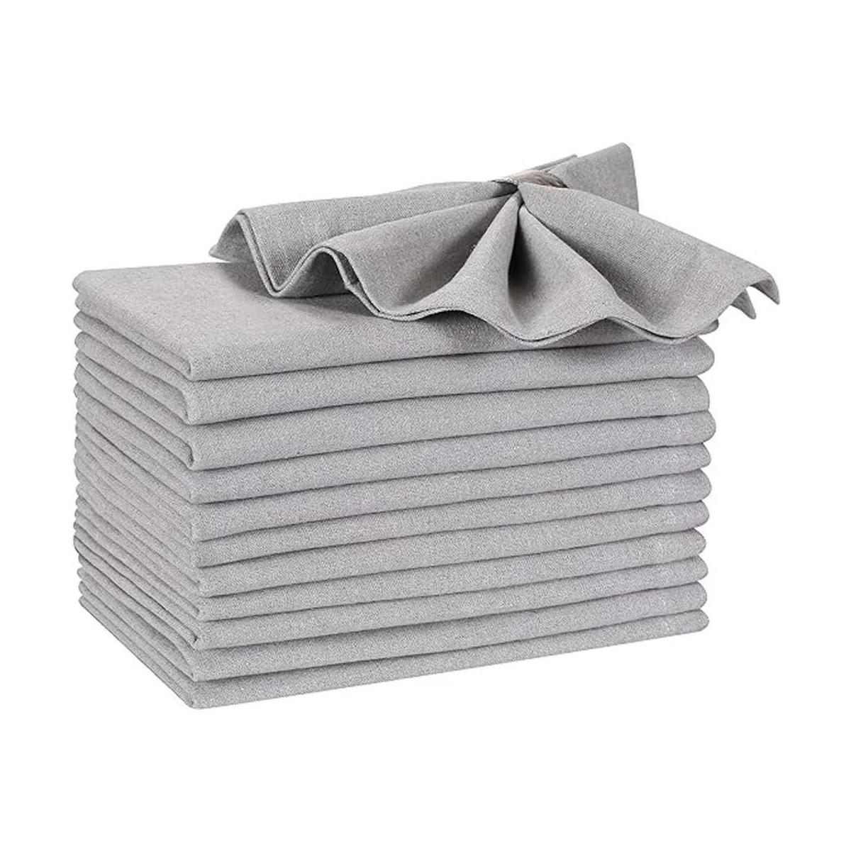 Hausattire Juego de 12 servilletas de tela 18 x 18