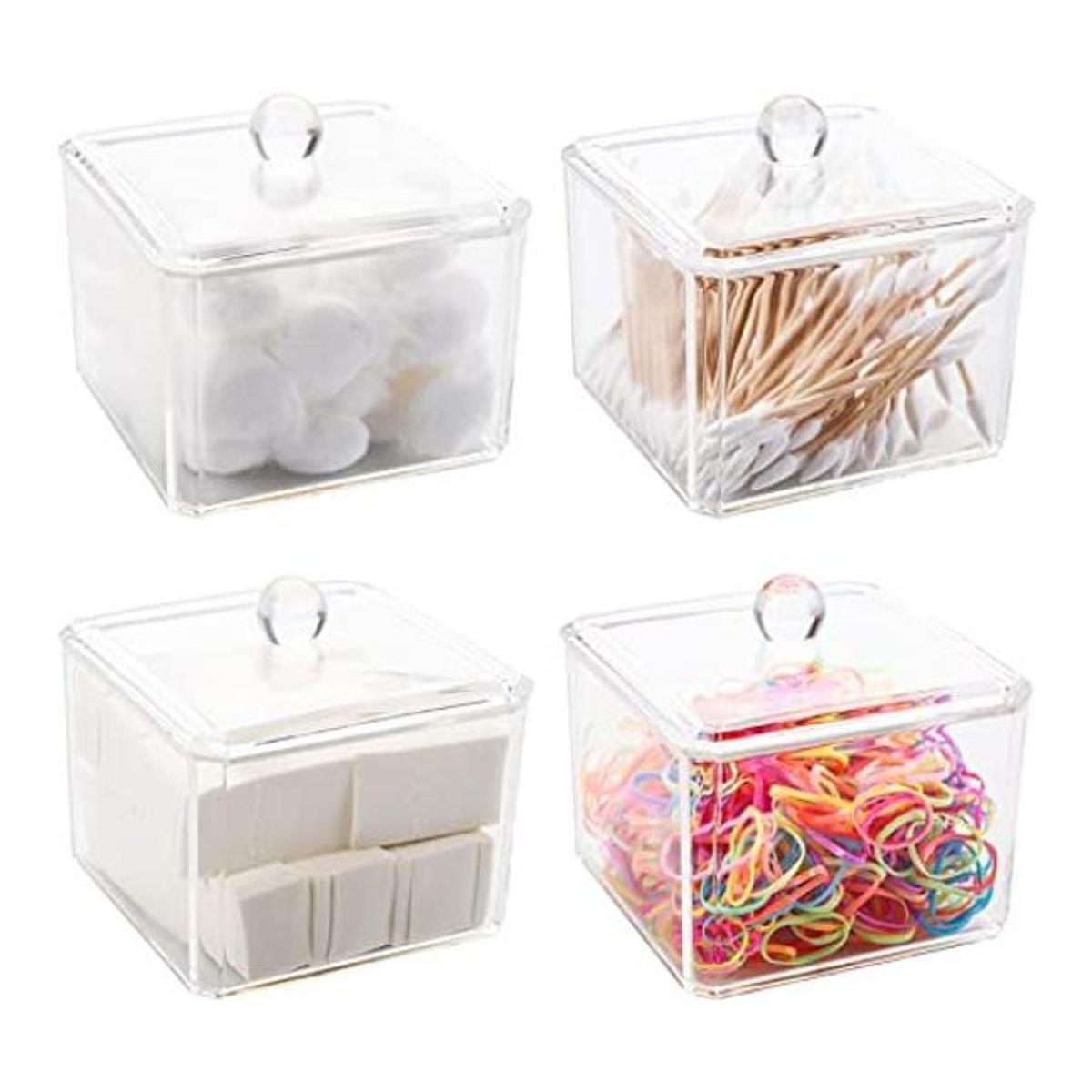 Hedume Juego de 4 dispensadores Qtip de 15 onzas de