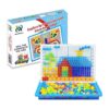 HenMerry Creativo hongo uñas mosaico Pegboard niños