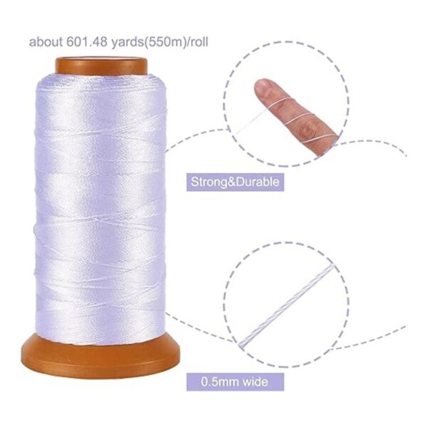 Hilo de coser de nailon de 0.020 in cordón de cuero de_3