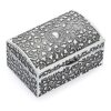 Hipiwe Caja de joyería de metal vintage pequeña caja de_1