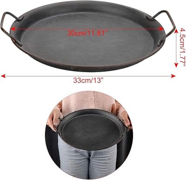 Hipiwe Bandeja de hierro de metal de estilo industrial