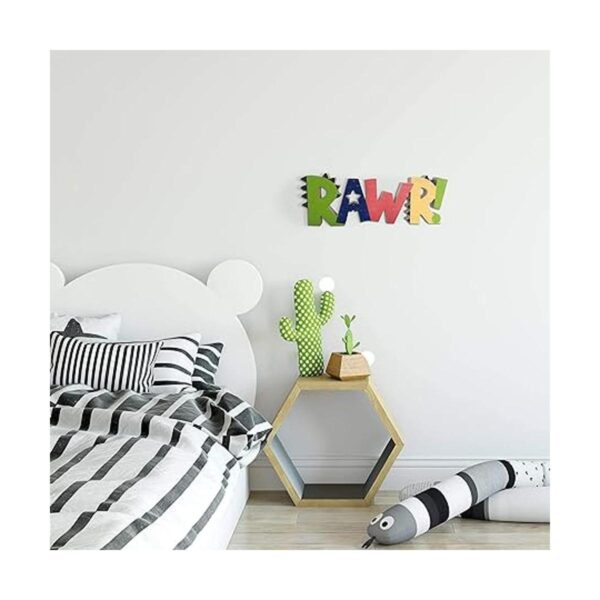 HnJOY Rawr Decoración de madera para habitación de_2