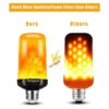 Hompavo Bombilla LED de llama bombillas con 4 modos de_3
