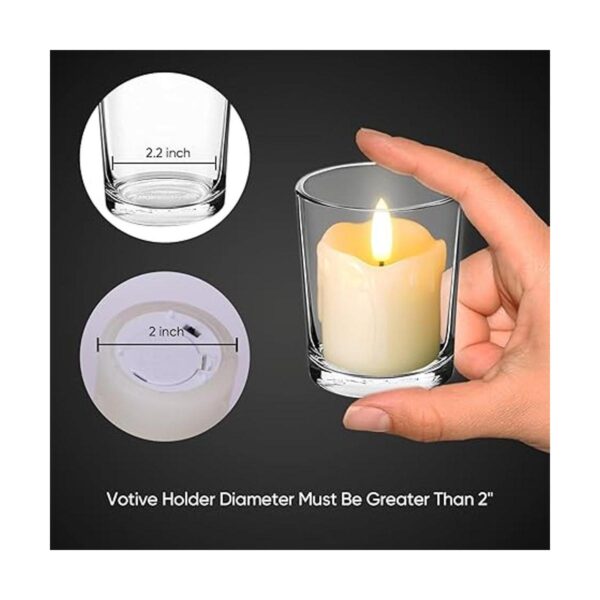 Homemory Velas votivas sin llama con temporizador de_3