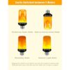 Hompavo Bombilla LED de llama bombillas con 4 modos de_4