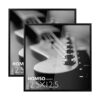 Homso Marco de álbum de música negro marcos de 12.5 x