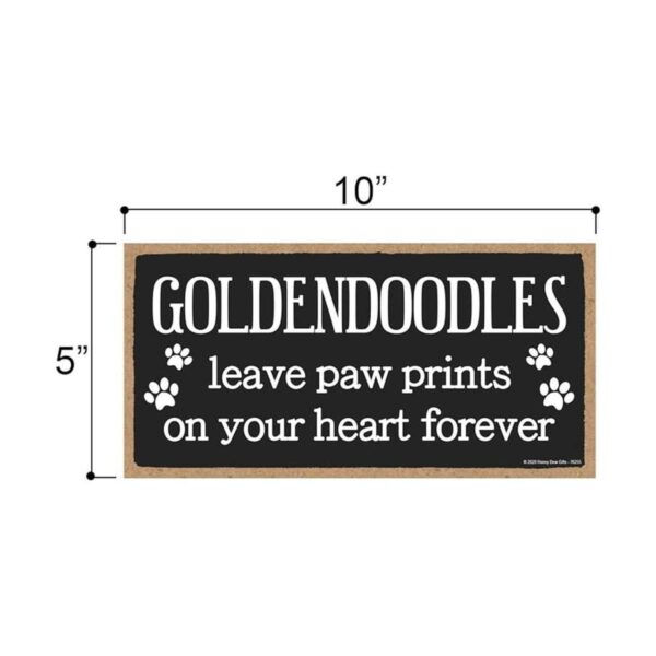 Honey Dew Gifts Placa decorativa de madera con diseño de_2
