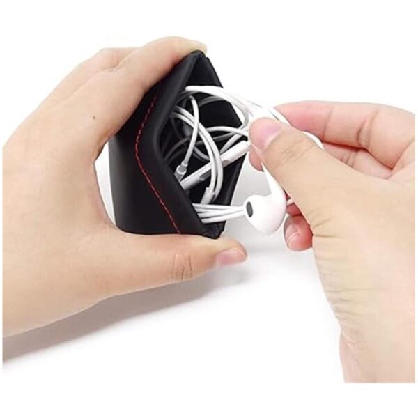 Honbay 4 bolsas de piel sintética para auriculares con