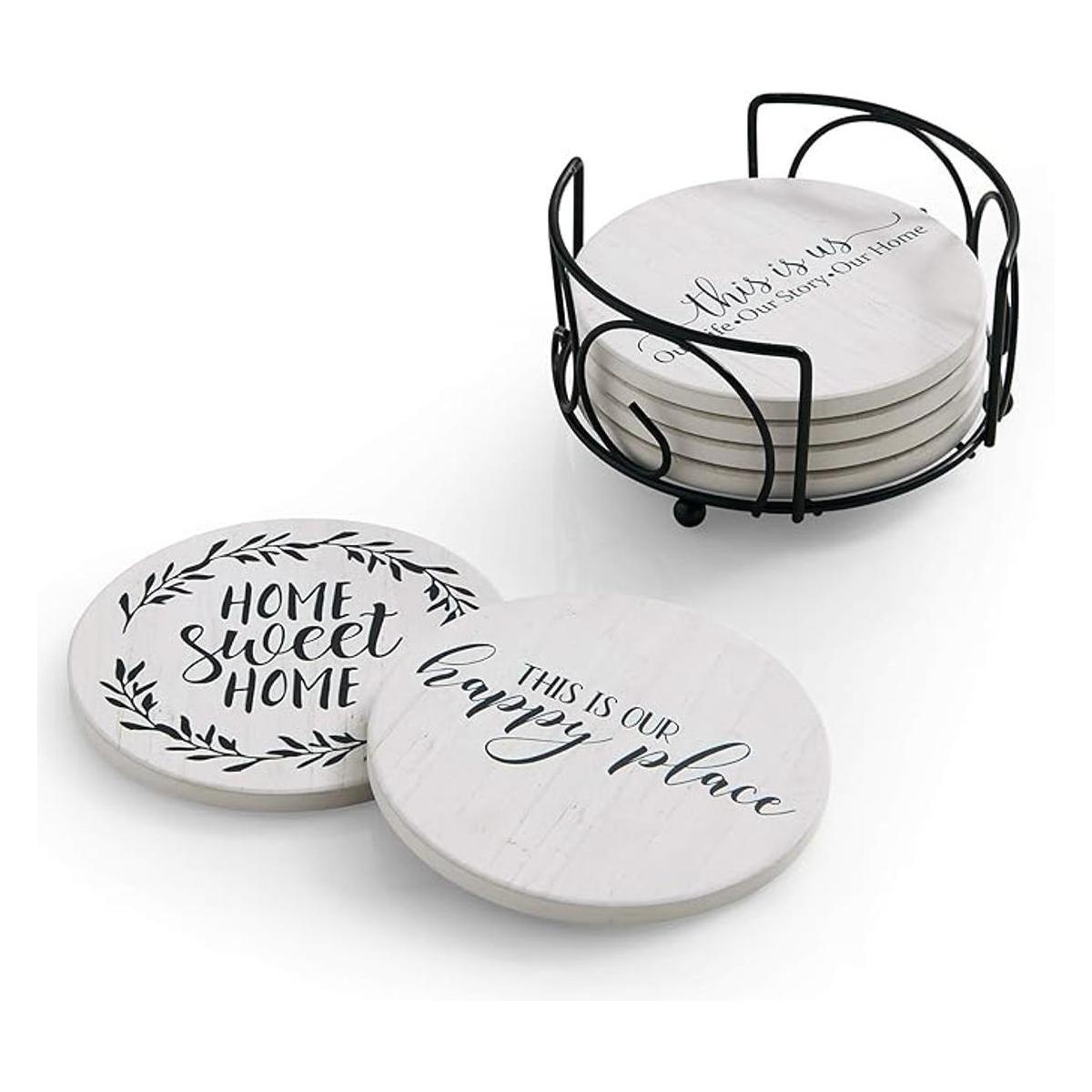 Hoomey Posavasos para bebidas juego de 6 posavasos