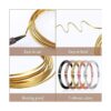 Hotop 5 rollos de alambre plano de aluminio anodizado_3