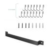 Housolution Riel de cocina con 15 ganchos colgador de