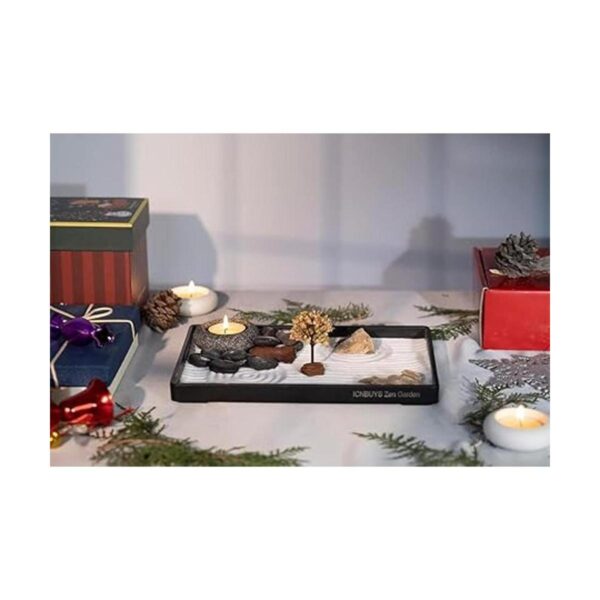 ICNBUYS Portavelas hecho a mano con forma de guijarros_5