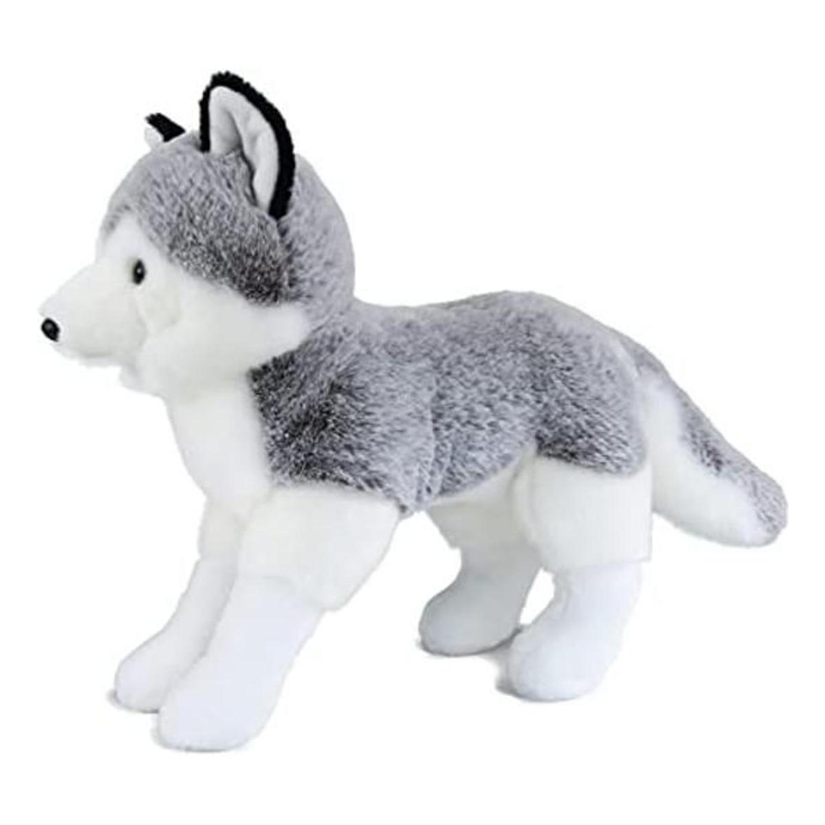 ICE KING BEAR Animal de peluche realista siberiano Husky