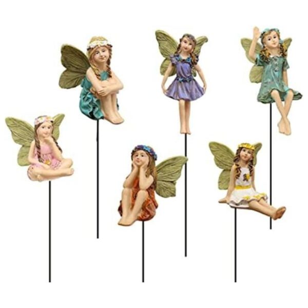 IFFUNNI Fairy Garden Juego de 6 figuras en miniatura de_1