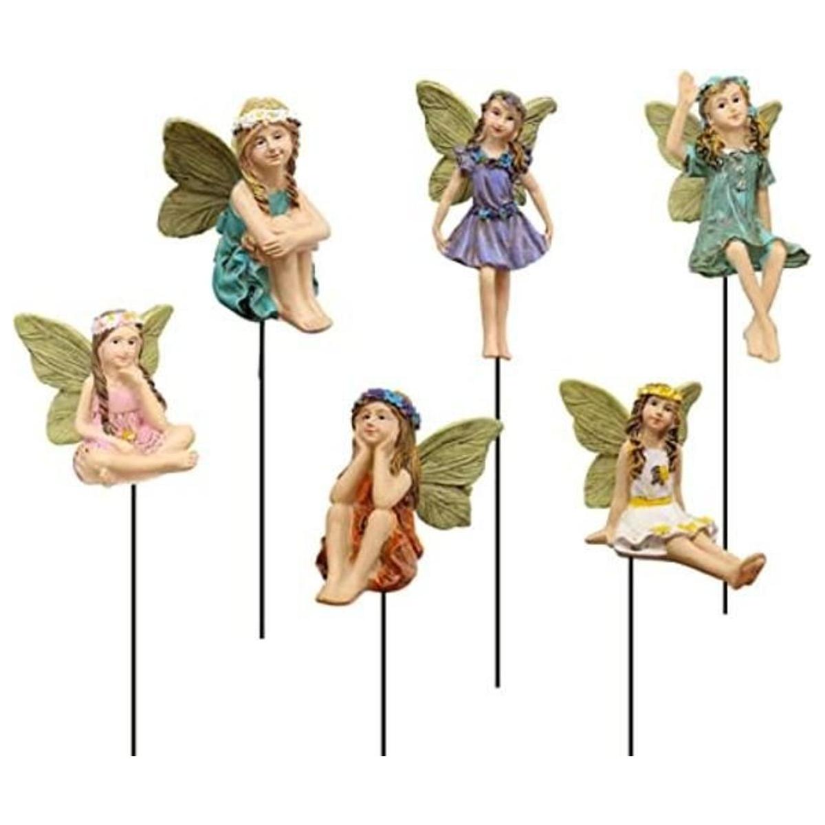 IFFUNNI Fairy Garden Juego de 6 figuras en miniatura de