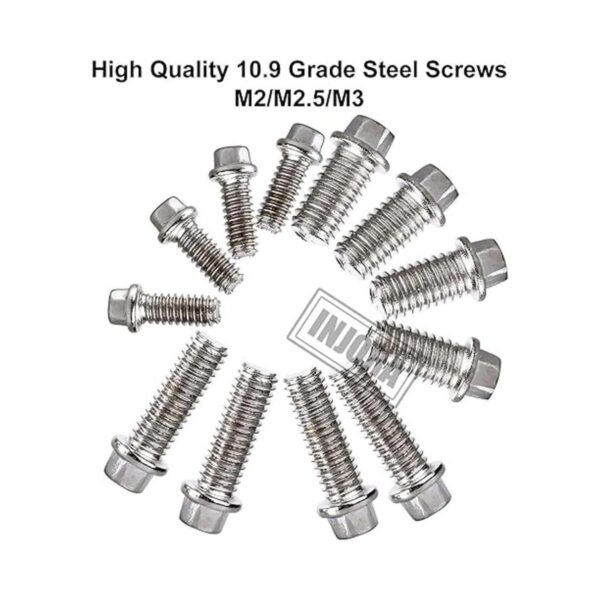 INJORA 300 piezas M2 M2.5 M3 tornillos de metal Kit