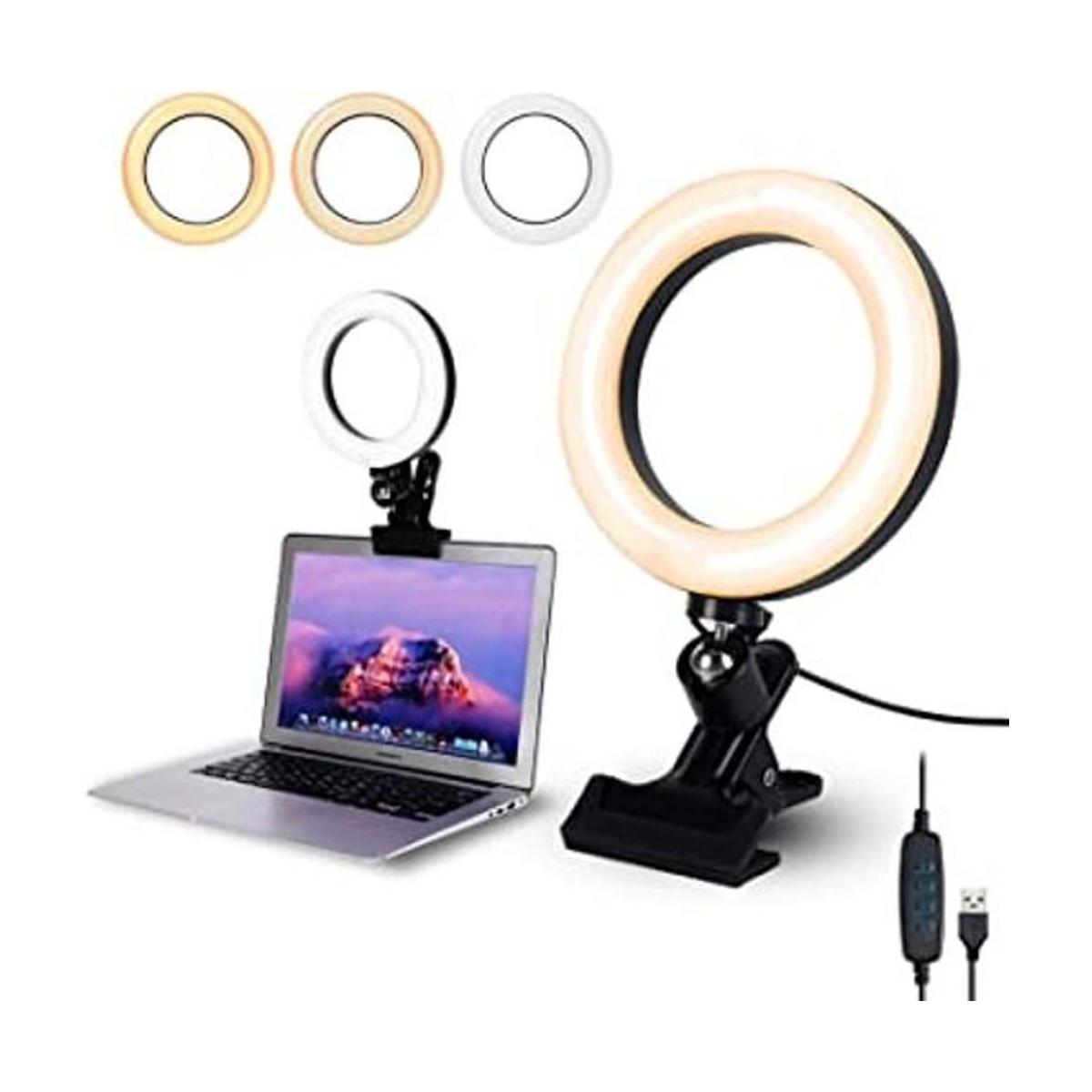 Iluminación de videoconferencia anillo de luz para selfie