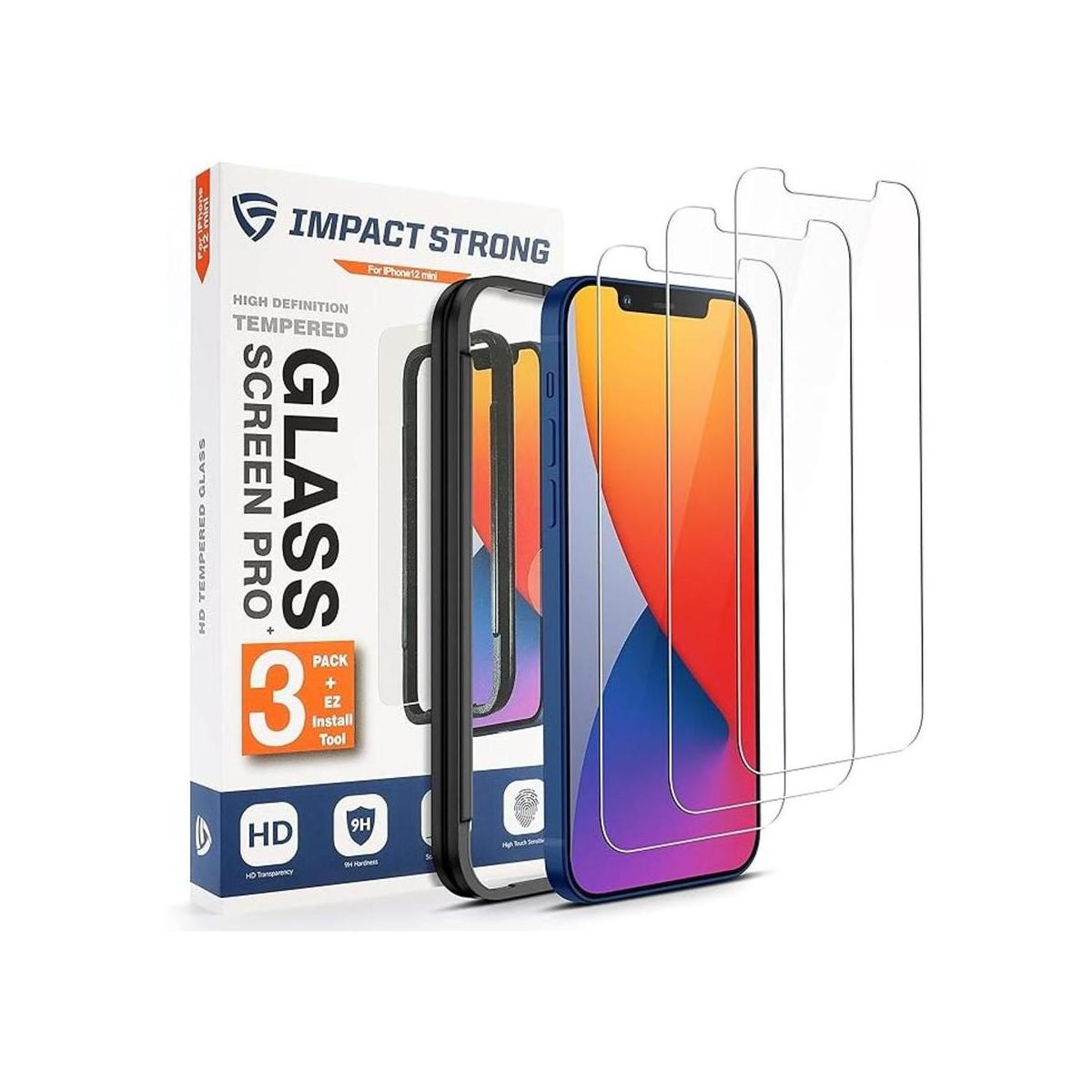 ImpactStrong Protector de pantalla de cristal para iPhone