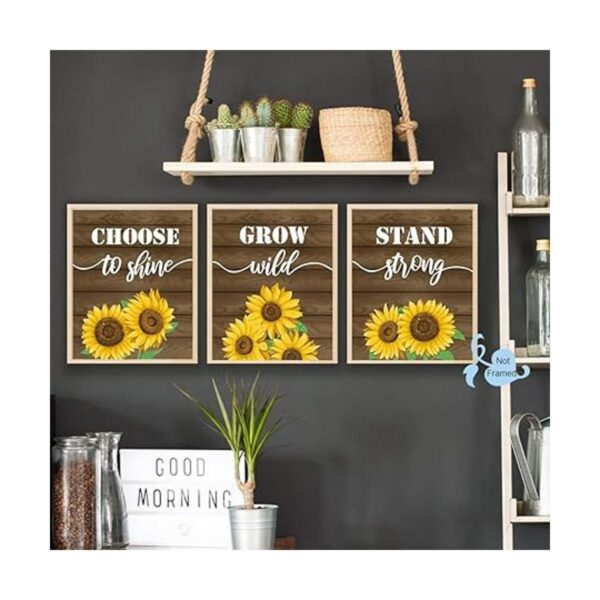 Impresión inspiradora de girasoles para pared impresión_2