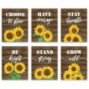 Impresión inspiradora de girasoles para pared impresión_1