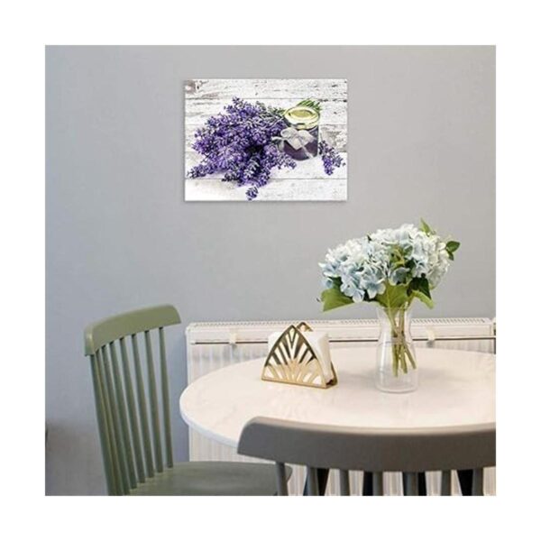 Imágenes de lavanda morada para decoración de pared baño