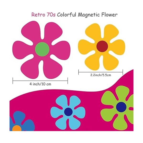 Imán de flores para coche calcomanías magnéticas