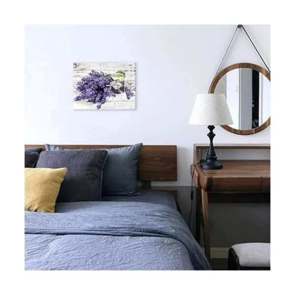 Imágenes de lavanda morada para decoración de pared baño