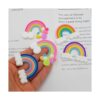 JJGQAZ 50 abalorios de nubes con diseño de arco iris_4