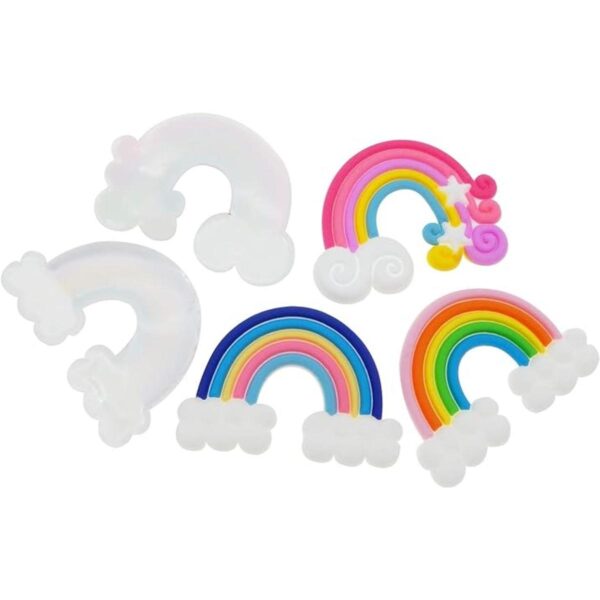 JJGQAZ 50 abalorios de nubes con diseño de arco iris_3